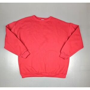 Vintage Swingster Sweatshirt Mens‎ 2XL Red Blank 90s Crewneck Made In USA